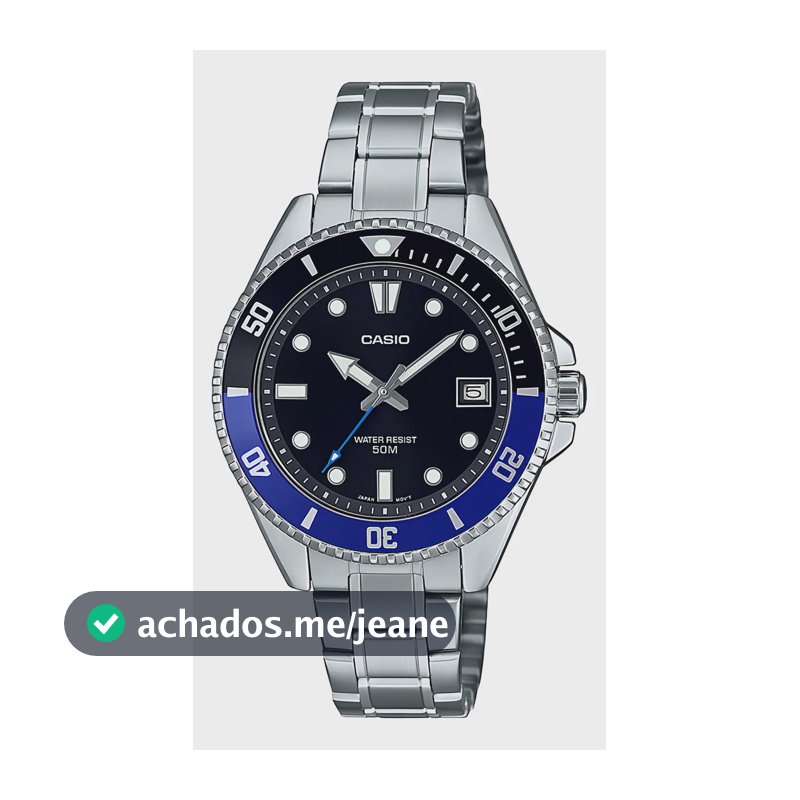 Relógio Masculino Casio MDV-10D-1a2vdf Baby Duro 38,5 mm tamanho pequeno