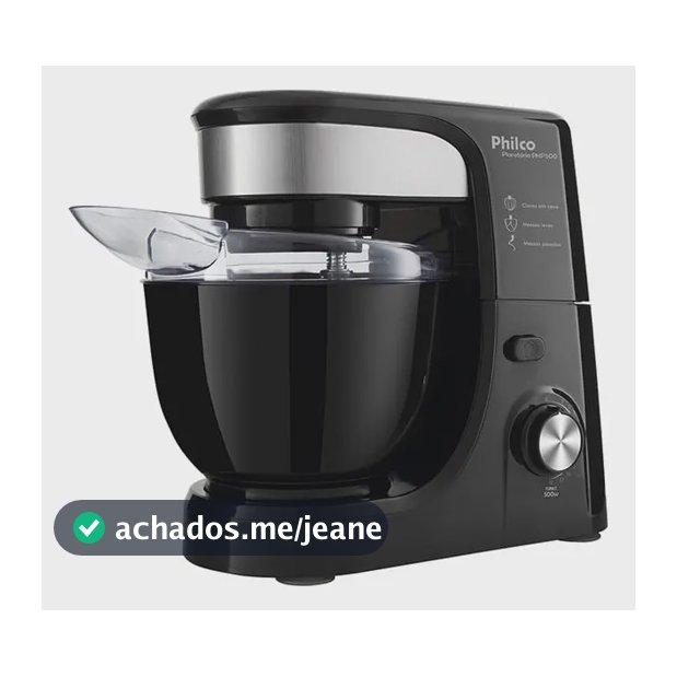 Batedeira Planetária Php500p Turbo 700w Preta Philco