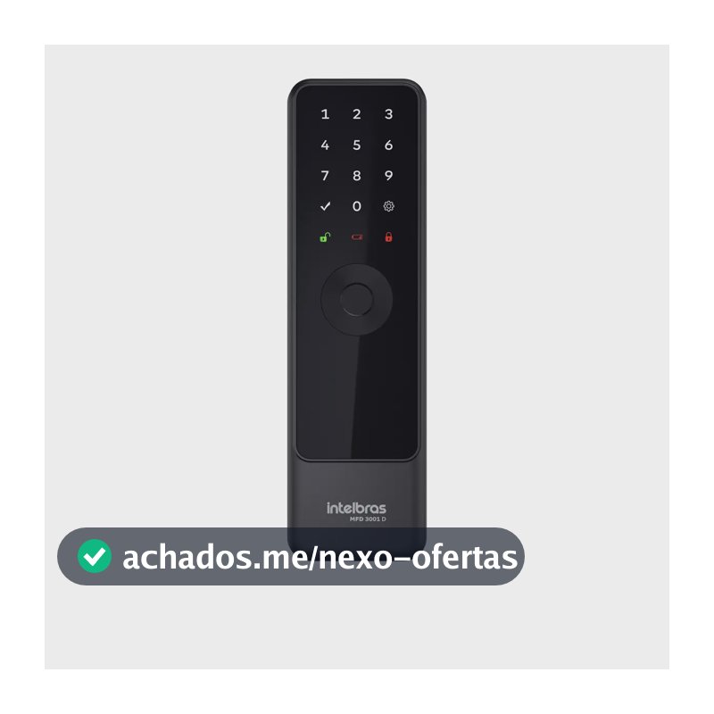 Fechadura Inteligente De Embutir Sem Maçaneta Mfd 3001 D Intelbras