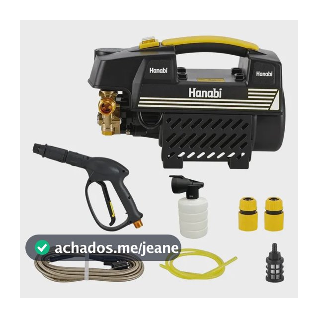 Lavadora De Alta Pressão Hanabi Para Veículos Preto 110v 50 Hz / 60 Hz