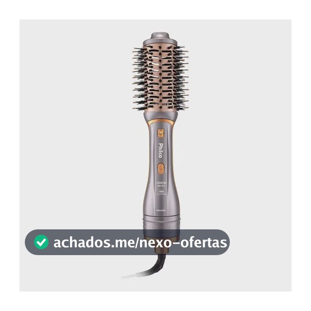 Escova Secadora Philco Pes19sg 3 Acessórios 1300w Cor Prata