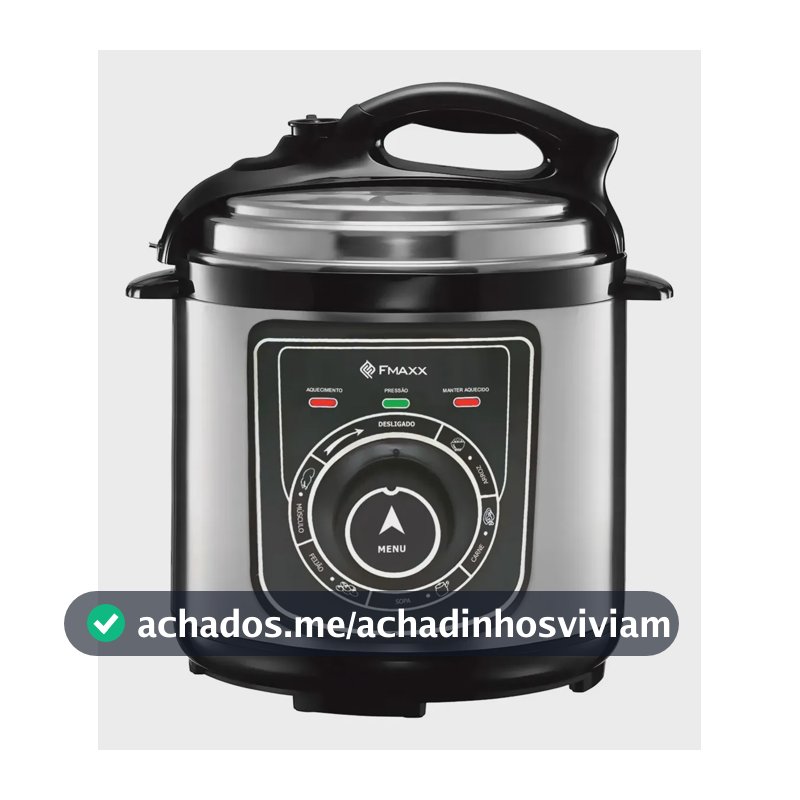Panela De Pressão Elétrica Fmaxx Chef 4 Litros 800w Prateado 60hz