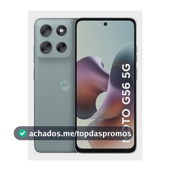 Smartphone Motorola Moto G56 5g - 256gb 8gb Ram+8gb Ram Boost, Camera 50mp Sony Lytia 600 Ultrarresistencia Militar e Ip68 + Ip69 - Cinza