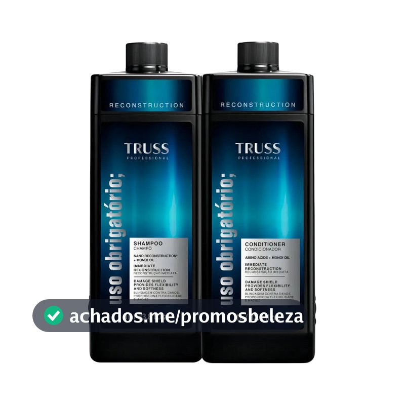 Truss Refil Uso Obrigatório Shampoo E Condicionador Kit
