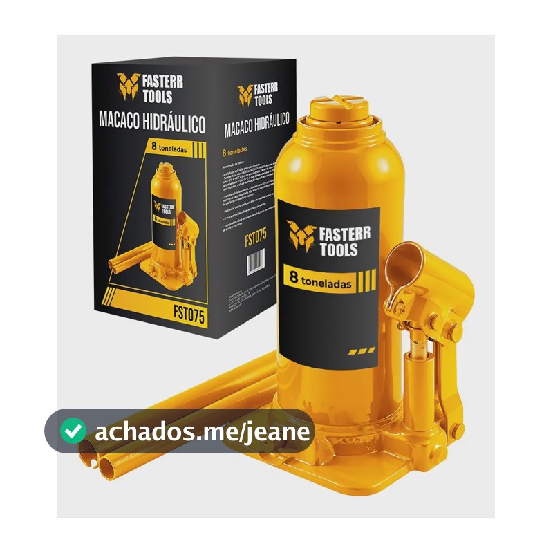 Macaco Hidráulico Tipo Garrafa 8 Toneladas Fasterr Tools