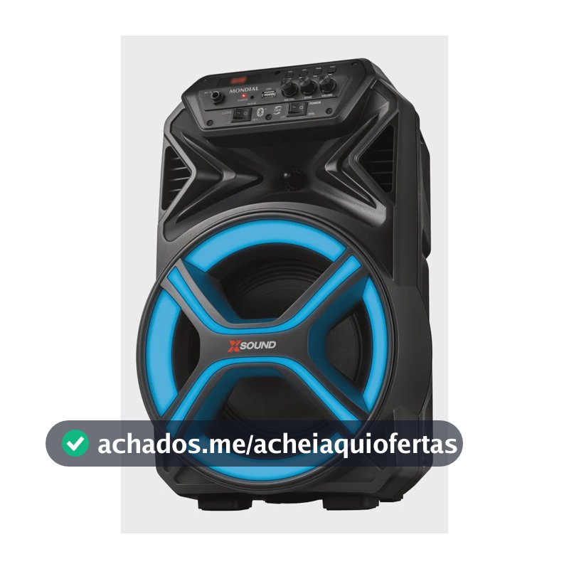 Caixa Amplificada Cm-400-l 400w Rms Preta Mondial Bivolt Preto