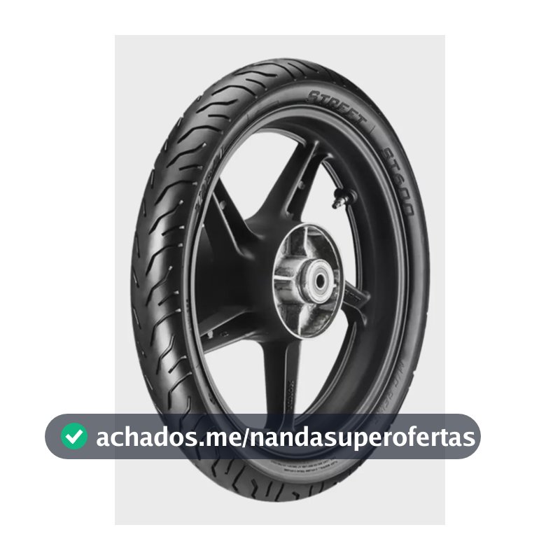 Pneu Tras 100/80-18 Vipal St600 Tl 59p Factor Titan Fan Ybr
