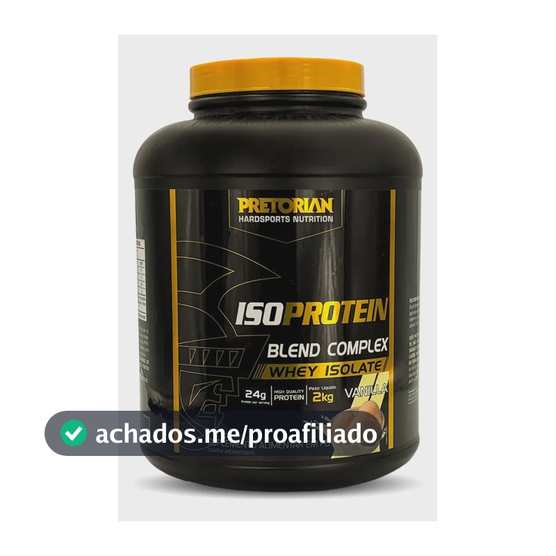 Whey Protein Isolado Iso Protein Blend Complex 2kg Pretorian Sabor Baunilha