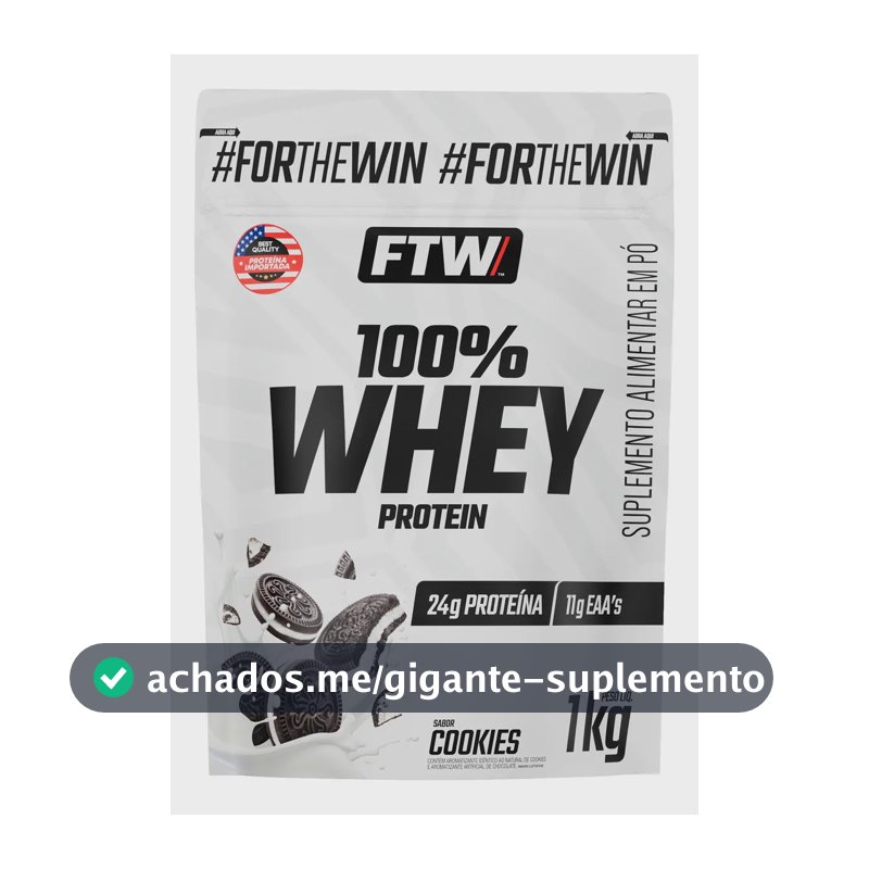 Whey Protein 100% Refil 1 Kg FTW