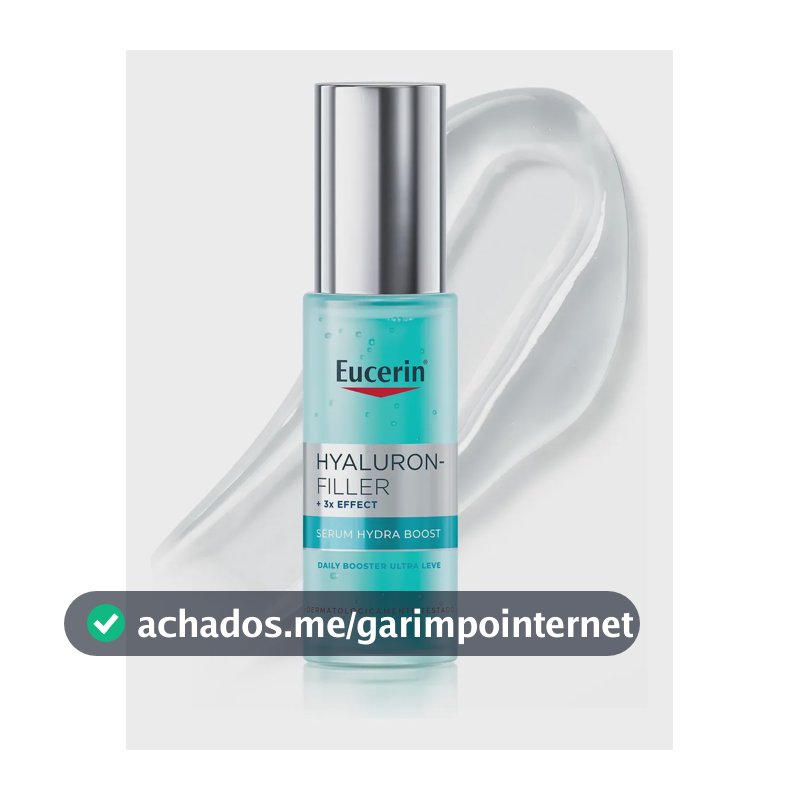 EUCERIN Sérum Facial Daily Booster Ultraleve 30ml, 24h Hidratação, Fortalecedor, Hyaluron-Filler, Ácido Hialurônico, Antirrugas, Hidratante
