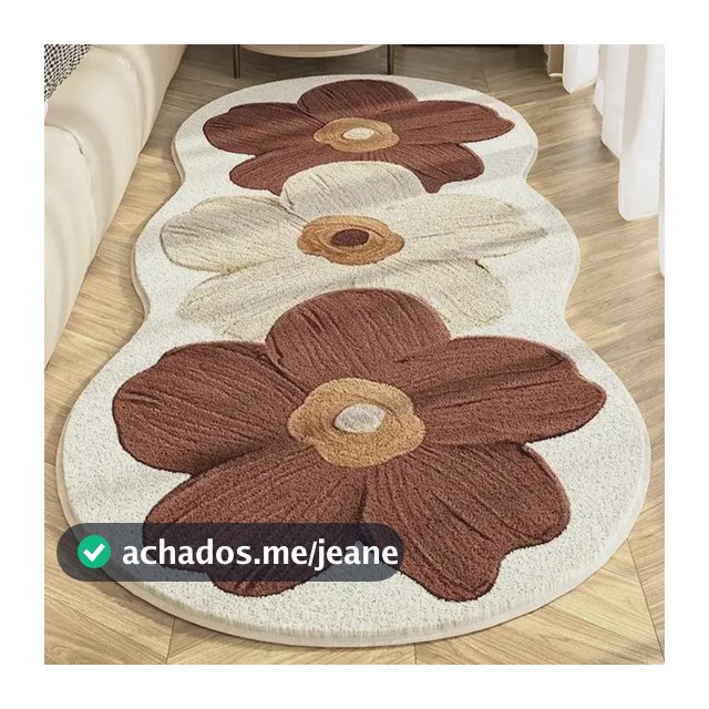 Tapete Decorativo Antiderrapante Para Quarto 40x120 Cm 1.2 M 40 Cm Marrom