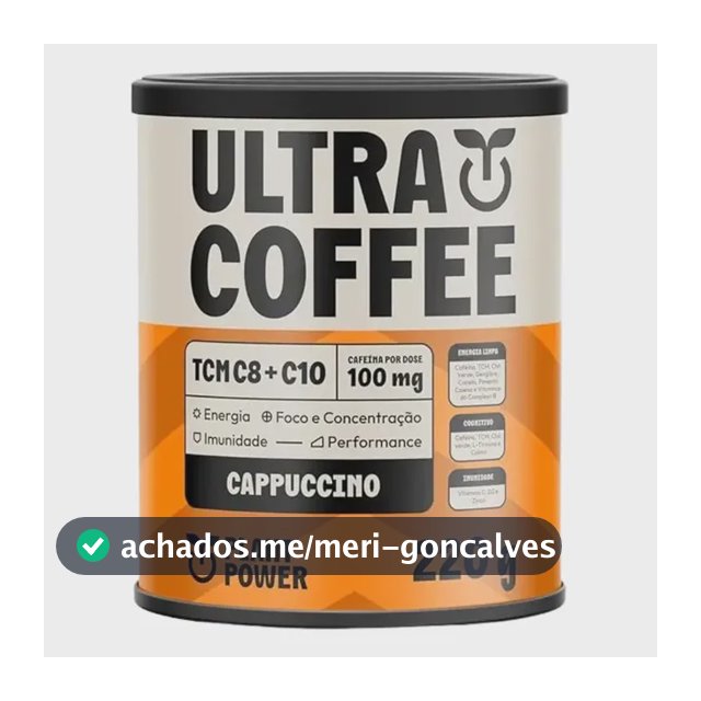 Ultra Coffee Cappuccino Energia, Foco E Performance 220g Cappuccino