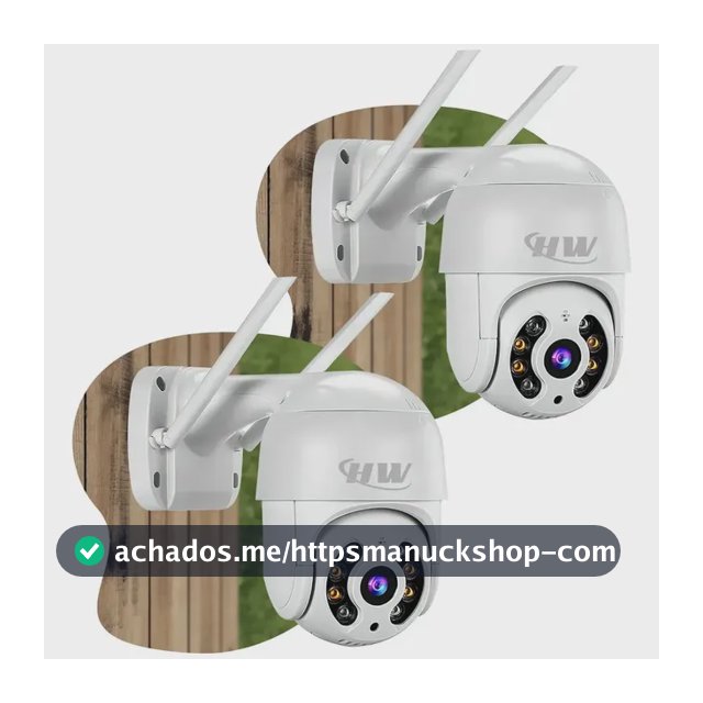 Kit 2 Câmeras Segurança Ip Interna Externa Wifi iCSee Infravermelho Prova D’Água - HW