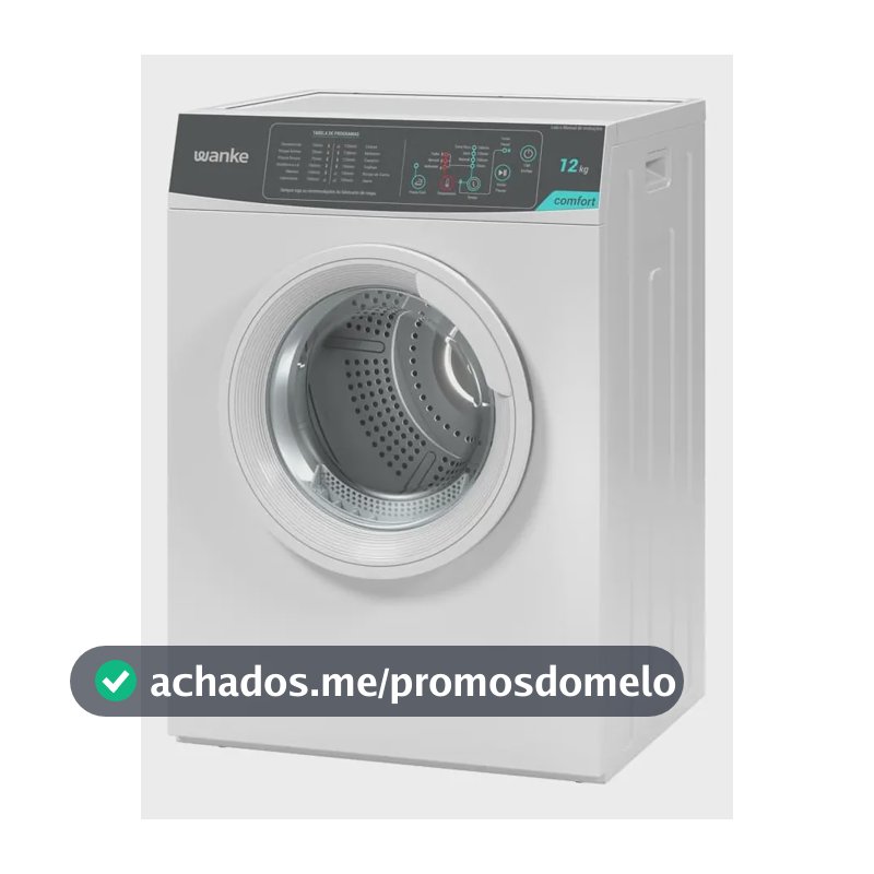 Secadora De Roupa De Piso Wanke 12kg Comfort Branca
