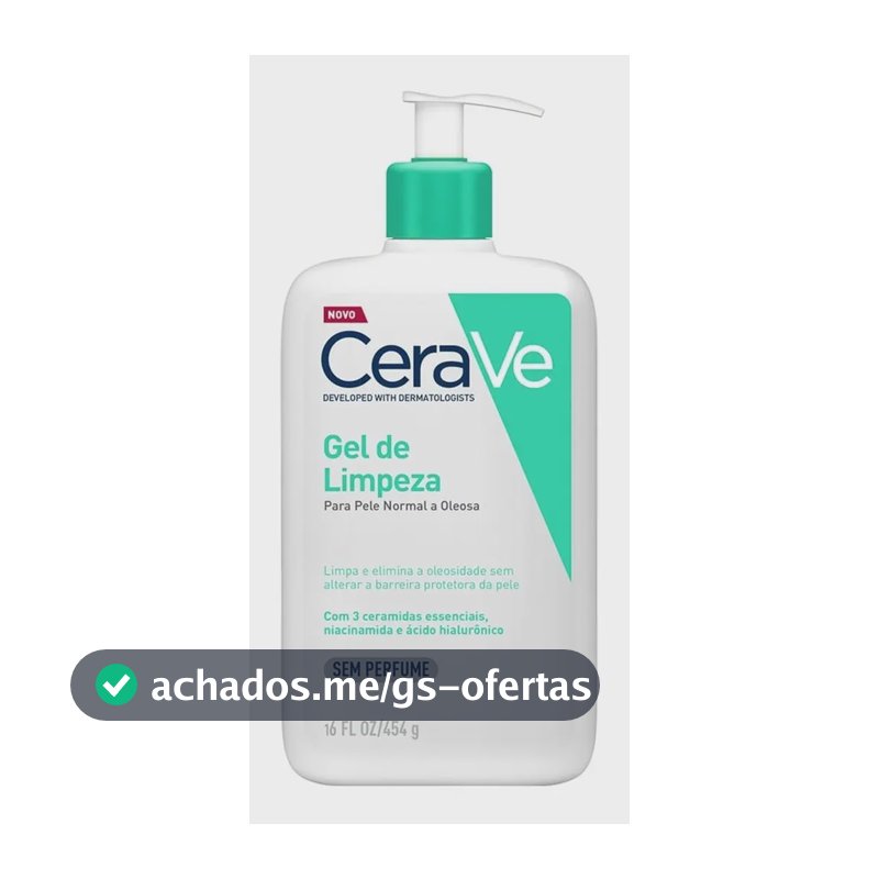Gel De Limpeza Facial Para Pele Normal A Oleosa 454g Cerave