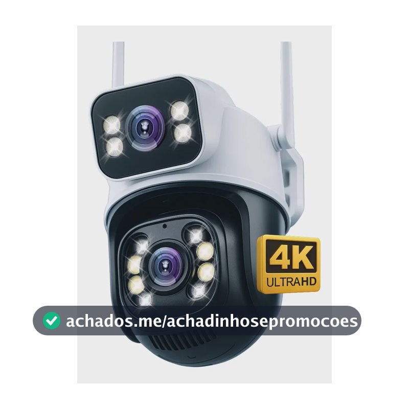 Câmera Segurança Ip Externa Wifi A28 App Icsee À Prova Dágua Ip66 Dome Lente Dupla Lentes 2 Em 1 Vigilancia Visão Noturna Infravermelho  4k Uhd Nova Geração Lançamento 2026 Nexgen