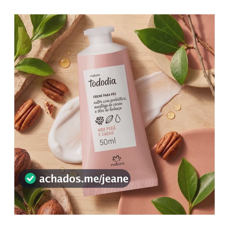 Natura Tododia Noz Pecã E Cacau Hidratante Creme Pés 50ml