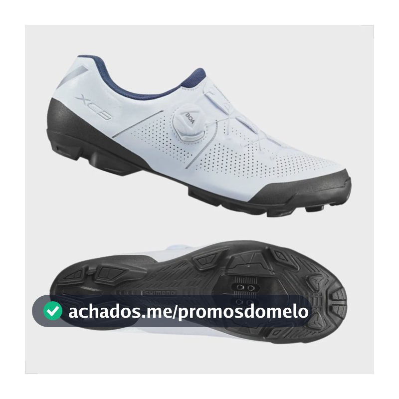 Sapatilha Shimano Mtb Xc3 Xc302 Sistema Boa - Branca Branco 43 Br
