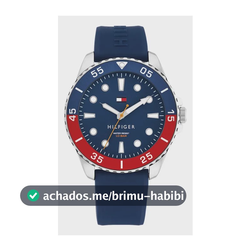 Relógio Tommy Hilfiger Masculino Borracha Azul 1792200
