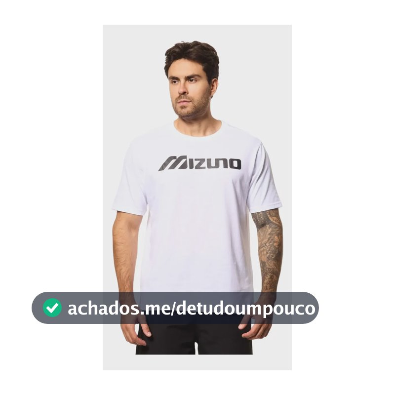 Camiseta Masculina Mizuno Big Logo Adulto M Bcopto Liso M