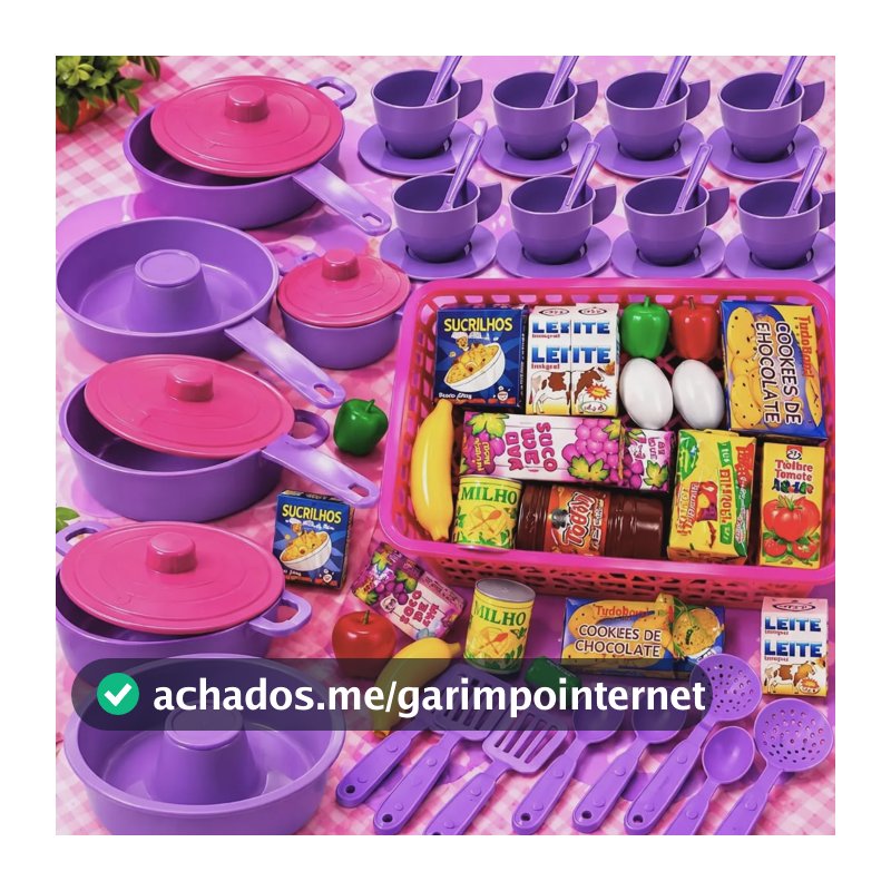 Kit Cozinha Brinquedo Infantil 45pçs Utensílios Panelinhas Sortido