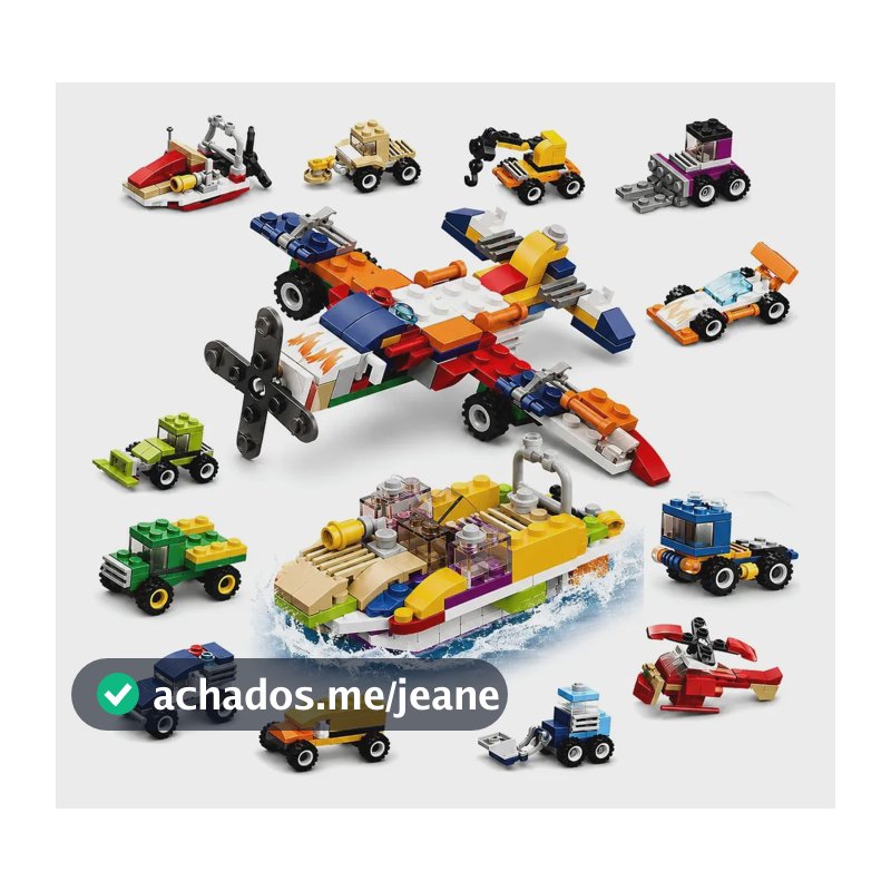 Blocos De Montar 315 Peças Carros 6 Em 1 - Castela