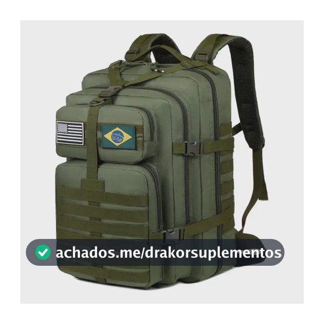 Mochila Tática Impermeável Militar Reforçada Grande 50litros