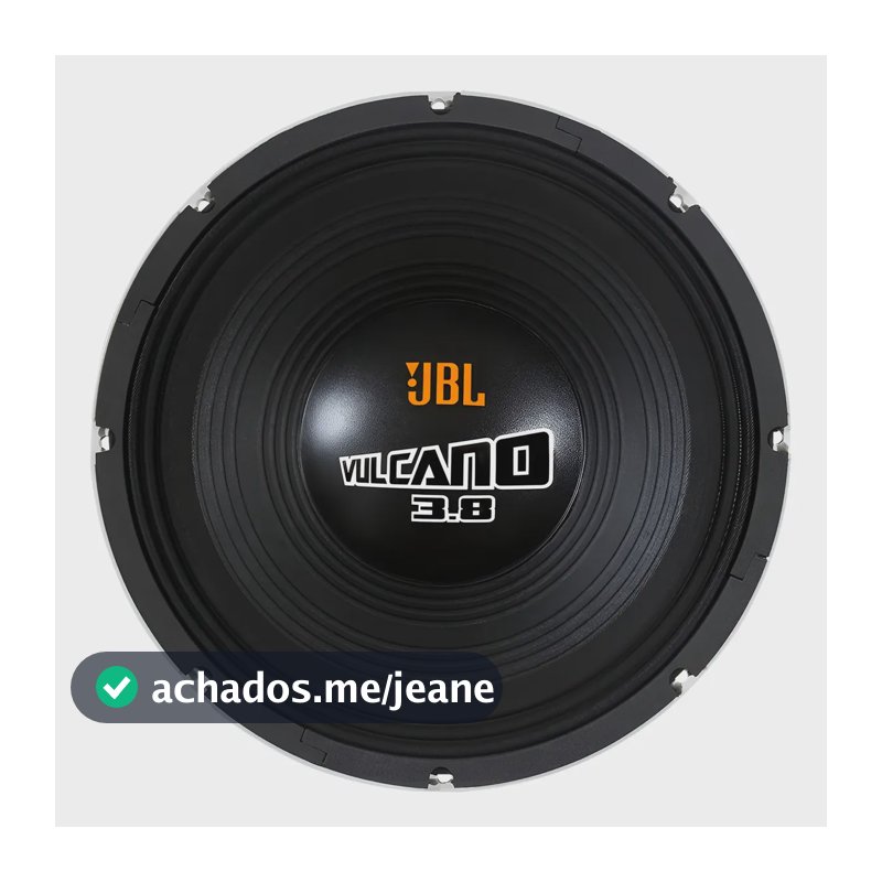 Subwoofer Jbl Vulcano Ultimate 15swv 3.8 15 Pol 1900w 4 Ohms Preto