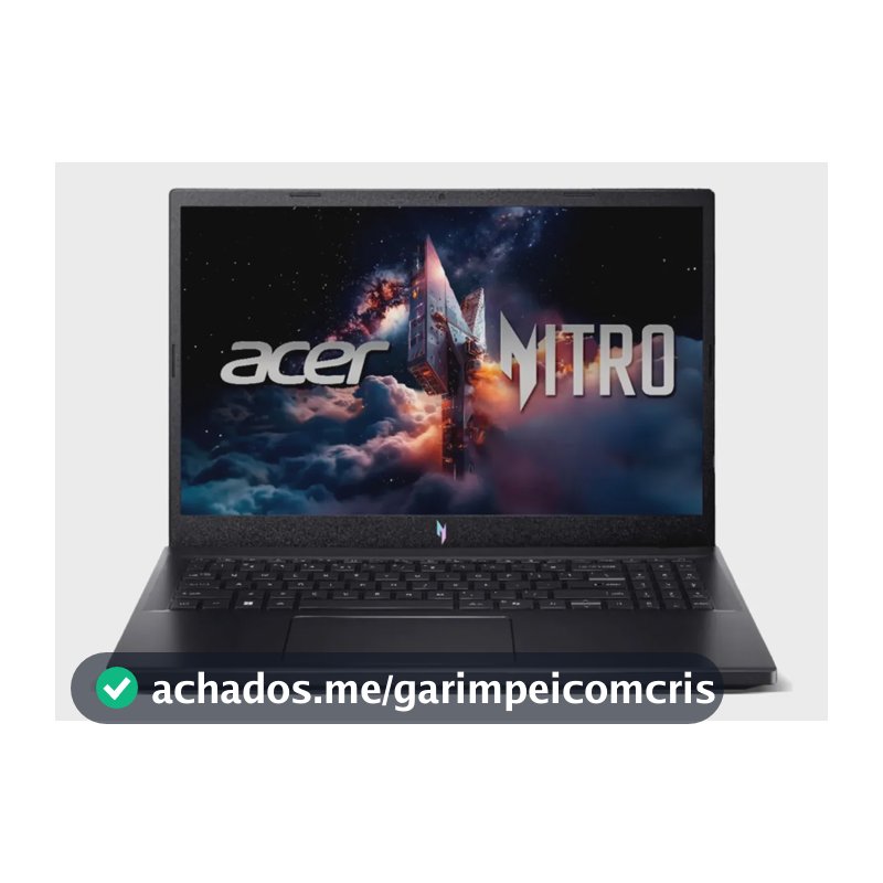 Notebook Gamer Acer Nitro V15 ANV15-52-52VN Intel® Core™ i5-13420H 13ªG 512 GB SSD 16 GB RAM RTX 4060 15.6”