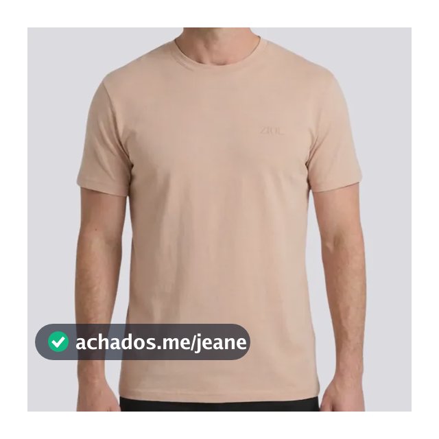 Camiseta Algodão Pima Masculina Premium Ziol Original