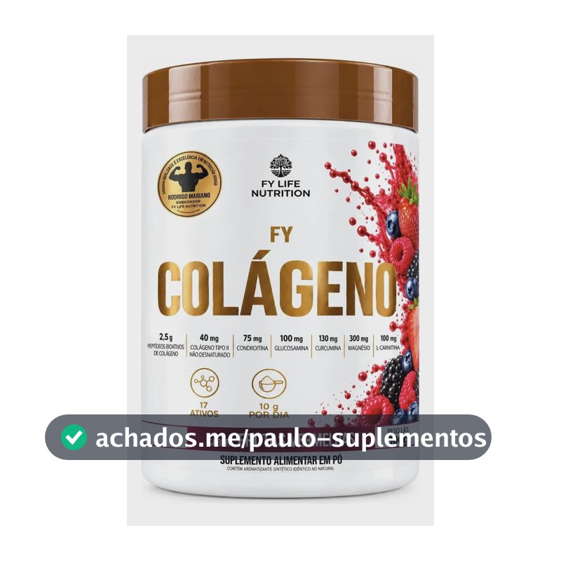 Fy Life Nutrition Colágeno Frutas Vermelhas 300g Frutas Vermelhas