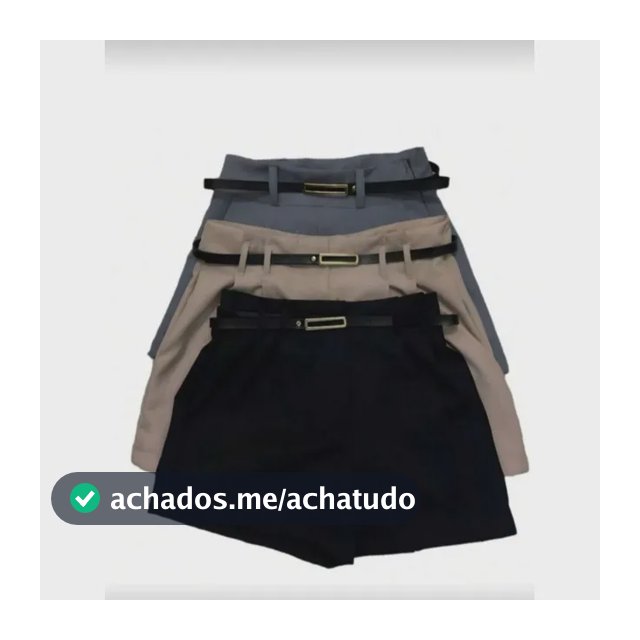 Kit 3 Shorts Alfaiataria Feminino Moda Luxo Com Cinto Brinde
