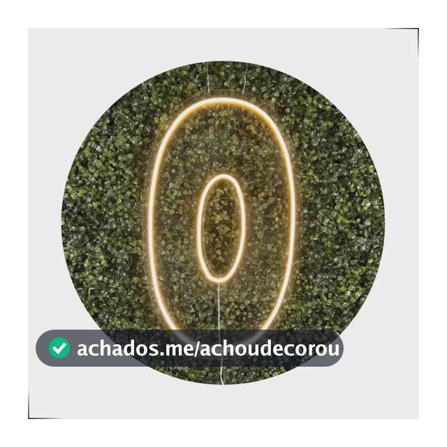 Números De Neon Led 0 A 9 Painel Placa Decoração Festa 50 Cm
