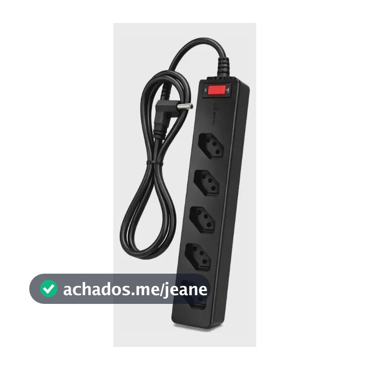 Filtro De Linha Dps Clamper 5 Tomadas 2p+t 10a Preto 127/220v