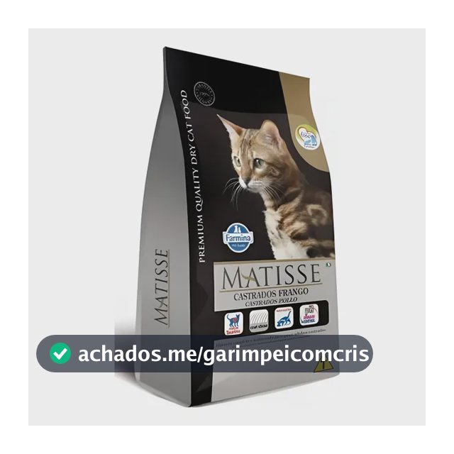 Ração Matisse Para Gatos Castrados Sabor Frango 7,5kg