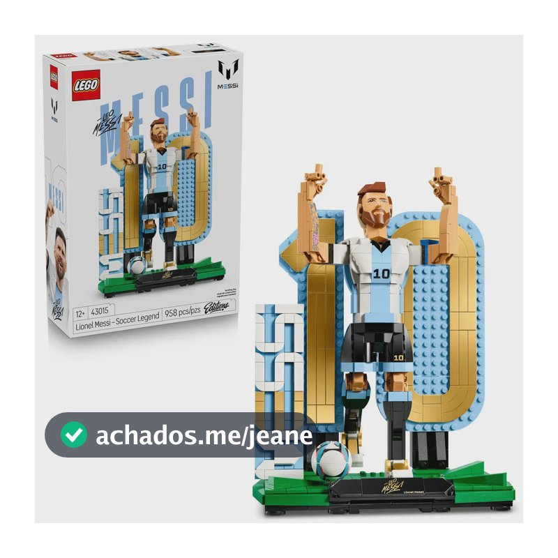 Lego Editions Sports Lionel Messi: lenda do futebol 43015; 12+