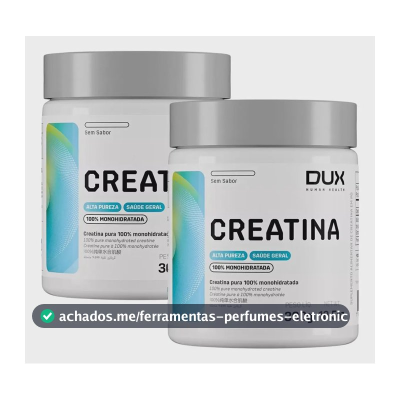 Kit 2x Creatina Dux Human Health Em Pó Sem Sabor 300g