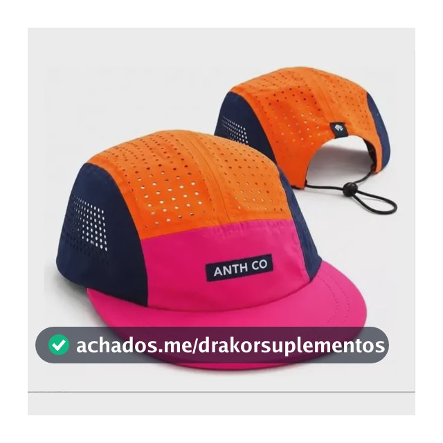 Boné Anth Co Aba Curta Cut Corrida Academia Treino Ultraleve Azul Laranja Rosa Un Liso