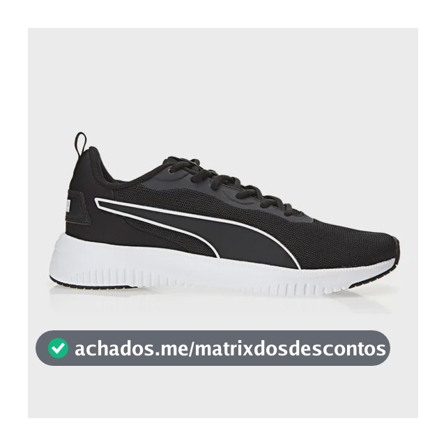 Tênis Esportivo Masculino Flyer Flex Bdp Puma Puma Black-puma White Liso 39 Br