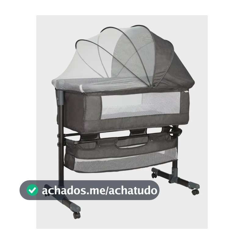 Berço Encaixe Nacama Moisés Co-bed Connect Grafite Maxi Baby