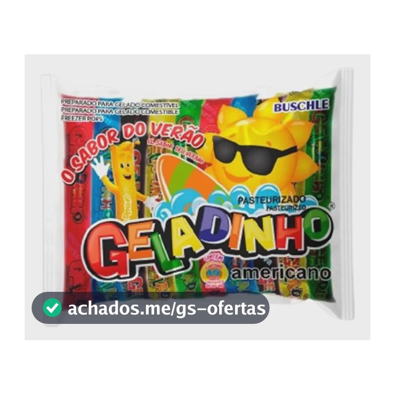 Geladinho Buschle Americano Com 40 Unidades 55ml