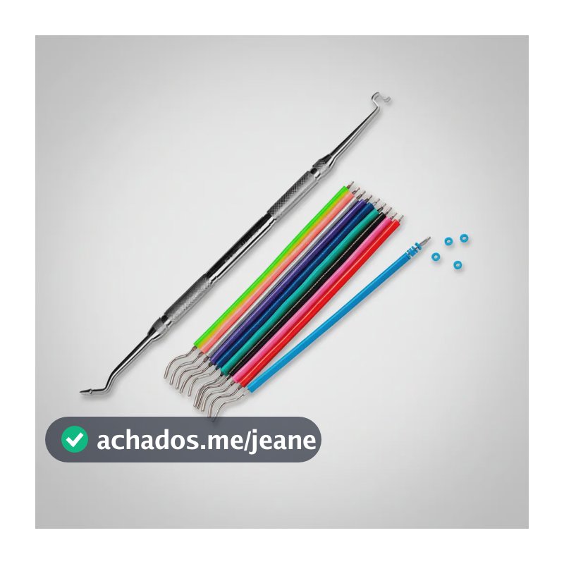 Borrachinha Aparelho Dental 1.000 Sortidas + Aplicador