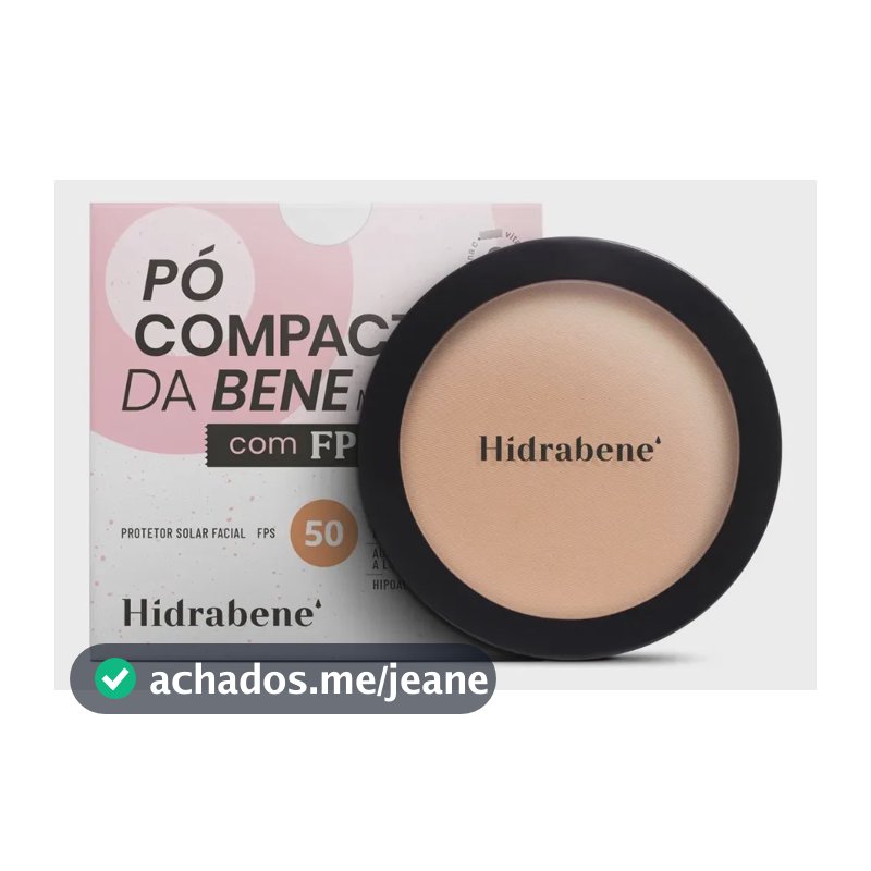 Hidrabene Protetor Solar Facial Fps 50 Pó Compacto 10g Claro
