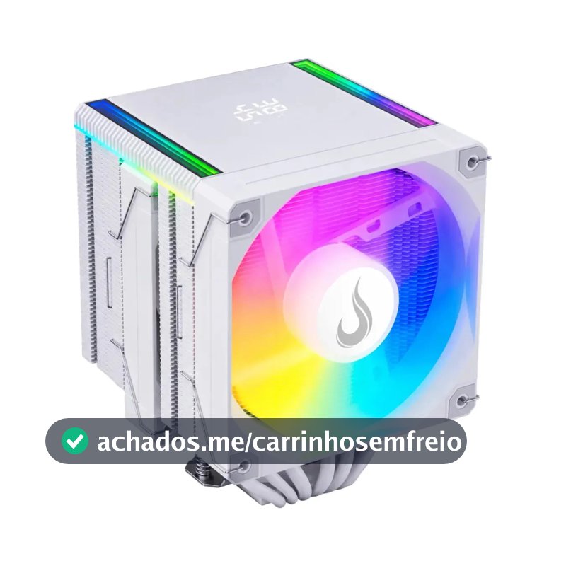 Air Cooler Amd Intel Argb Temp 6 Pro Com Display - Rise Mode Branco