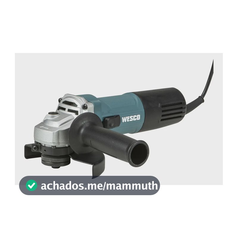 Esmerilhadeira Angular Wesco WS4750 900W 125mm Trava de Eixo