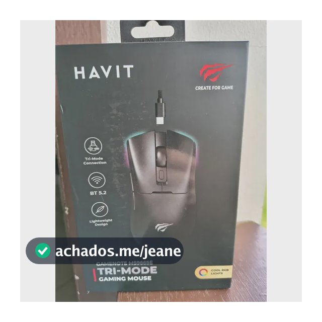 Mouse Usb Preto Com 7 Botoes - Havit Ms966se