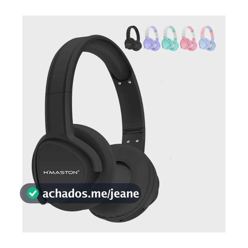 Fone De Ouvido Headset Bluetooth Wireless Com Microfone Sn02 Preto