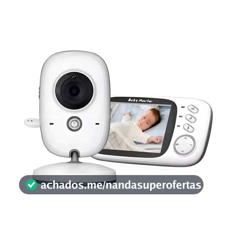 Baba Eletrônica Baby Monitor Visão Noturna Dual Audio Cor Branco G.Eye