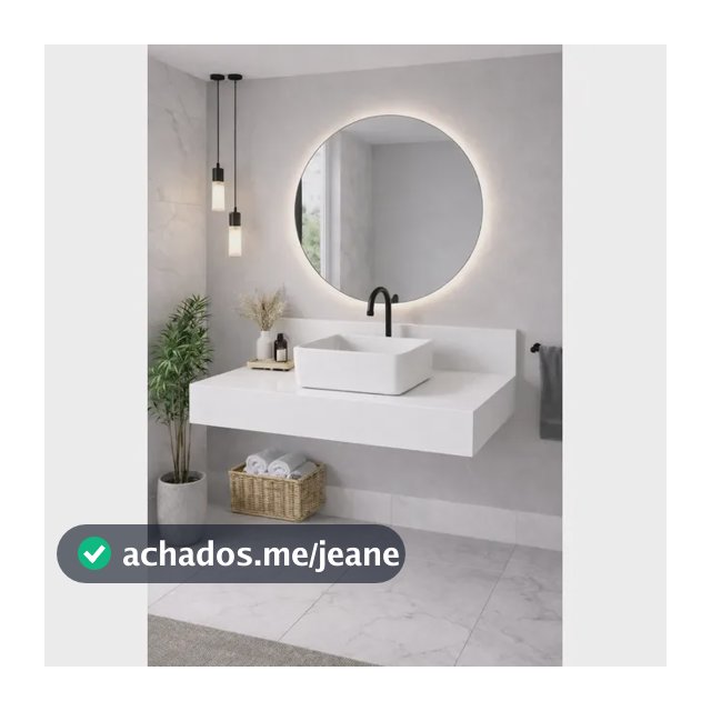 Bancada De Porcelanato Cor Branco