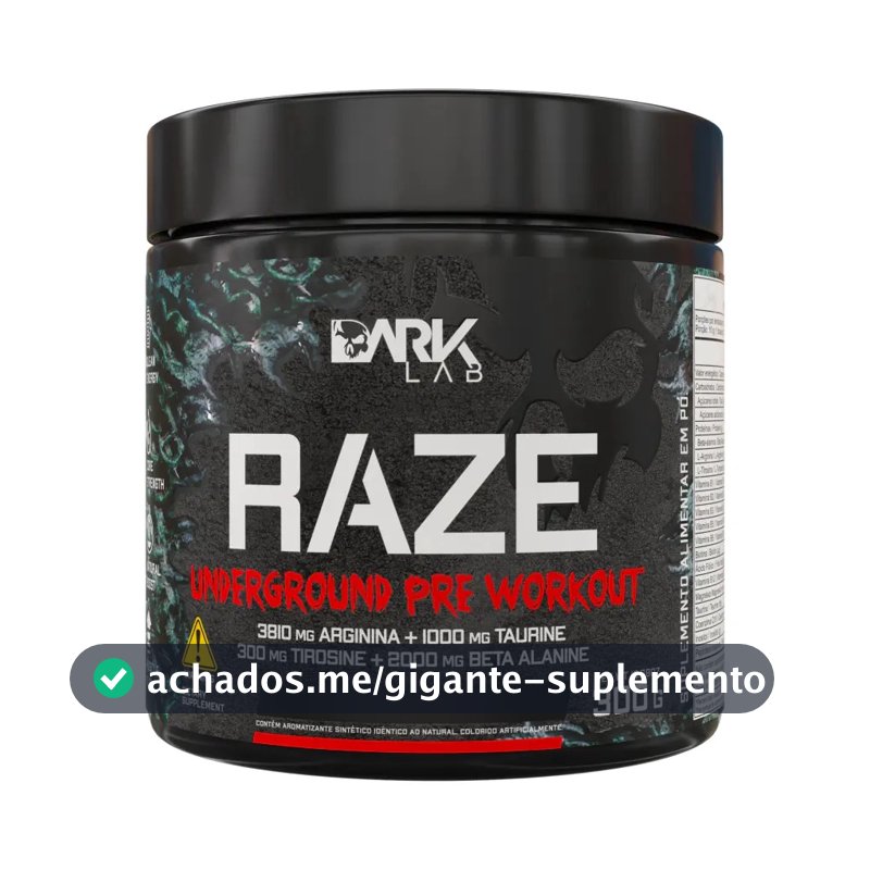 Pre Treino Raze Melancia 300g Dark Lab
